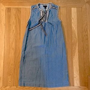 JCREW denim shift dress